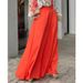 Women's Clothing Fashionable Temperament Commuting Large Size Long Sleeved Tops High Waisted Wide Leg Pants Suits_ecoleips.com