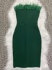 2022 Summer Bestseller On .: 10-Color Feather Bandage Tube Top European And American Fashion Sexy Dress_ecoleips.com