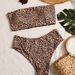 Women's Clothing new ins sexy high waist split tube top spot bikini swimsuit_ecoleips.com