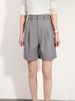 K High Waisted Suit Shorts For Women, Loose Casual Five Quarter Pants, A-line Casual Wide Leg Pants_ecoleips.com