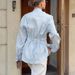 Elegant Tie-Waist Cotton Linen Blouse With Scarf Collar – Stylish & Breathable Long Sleeve Shirt For Women_ecoleips.com