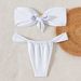 Women's Clothing Solid Color Tube Top Sexy Split Bikini Women's Swimsuit_ecoleips.com