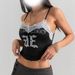 European And American Printed Lace Camisole For Hot Girls, Summer Short Crop Japanese Sexy Tank Top, Korean Style_ecoleips.com