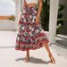 European And American Cross-border Foreign Trade 2025 Summer New Bohemian Vacation Beach Casual Retro Floral Print Skirt_ecoleips.com