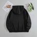 European American Casual Fashion Versatile Hooded Sweatshirt For Women, Spring And Autumn Style, Solid_ecoleips.com