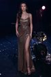 2025 Women's Sequin Split Plus Size Long Sexy Off-Shoulder Tube Top Flared Evening Dress_ecoleips.com