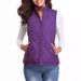Women's Quilted Puffer Vest With Stand Collar - Lightweight Sleeveless Jacket For Fall & Winter_ecoleips.com