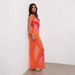 Summer 2024 New European And American Style Floral Print Long Sleeveless Sexy Sheer Slim Fit Bodycon Dress_ecoleips.com