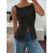 2025 Foreign Trade Cross-Border New Xiyin Hot-Selling Summer Sleeveless Vest Top Women's Clothing_ecoleips.com