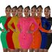 Women's Clothing Fashion Wool Round Neck Knitted Slim Dress_ecoleips.com