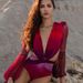 Women's Clothing printed sexy one-piece swimsuit long-sleeved bikini swimsuit _ecoleips.com