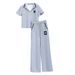 Women's Clothing Women's Summer Fashionable Sportswear Two Piece Set Casual Wide Leg Pants Stylish For Formal & Casual For Women_ecoleips.com