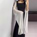 Modest Abaya Dress Women's Batwing Sleeve Dress Hepburn Style Patchwork Slim Waist Elegant Black White Autumn Dress_ecoleips.com