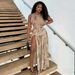 Women's Printed Jumpsuit And Half Length Skirt Set American Fashionable Sexy Spring Summer Clothing_ecoleips.com