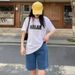 Women's High-Waisted Slimming Denim Shorts Summer Style Thin Fashionable Casual Wide Leg Five-Point Pants plus Size_ecoleips.com