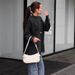 Essential Crewneck Knit Sweater – Ultra-Soft Long Sleeve Pullover In Classic White & Black – Versatile Layering Staple For Fall & Winter_ecoleips.com
