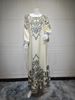 Verve AB425 Muslim Abaya Printed Dubai Women's Dress With Rhinestones Jalabiya_ecoleips.com