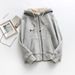 Women's Clothing Fleece Zip-Up Hoodie – Thickened Plush Lined Pullover With Full-Zip, Loose Fit, Unisex Casual Jacket (Black/Navy/Gray/Wine Red)_ecoleips.com