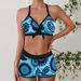 Women's Clothing New Bikini Swimsuit Women's Split High Waist Printed Bikini Swimsuit Wholesale High Waist_ecoleips.com