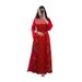 Modest Abaya Dress Evening Gown –Elegant Long Sleeve Party Dress With Crystal Embroidery & Belt – Modest Formal Abaya For Women’s Banquet & Celebratio_ecoleips.com