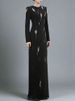 K High End Beaded Sequined Round Neck Dress With A Slimming And Slimming Style, Featuring A Heavy Weight Beaded Long Skirt_ecoleips.com