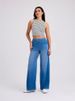 K High Waisted Yoga Jeans For Women, High Stretch And Slimming, Loose Pockets, Wide Leg Casual Pants_ecoleips.com