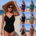 Classic One-Piece Swimsuit For Women – Quick-Dry & High Elasticity Swimwear (S-XL, Black, Army Green, Brown, Navy, Teal)_ecoleips.com