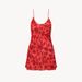 In Stock 719 Summer New 2023 Silk Print V-neck Strap Short Sexy Dress Vacation Style European And American Women's_ecoleips.com