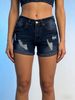 European American Cro-border Direct Ource Factory Ummer New Caual And Tylih Women' Denim Hort With Cuffed_ecoleips.com