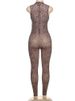 Weird Puss Hollow Jumpsuit Women See Through Sexy Leopard Print Sleeveless Hipster Fit Street Midnight Party Workout Overalls_ecoleips.com