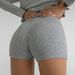 Women's Clothing High Waist Hip Lift Tight Thin Three Quarter Pants Sports Hot Pants Ant_ecoleips.com