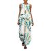Women's Summer Casual Fashion Sleeveless Wide Leg Pants Set New European American Style Two Piece Trendy Cross Border_ecoleips.com