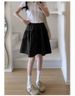 K Half Length Skirt For Women, High Waist A-line Skirt, Five Part Skirt, Short Skirt That Covers Flesh And Appears Slim, Mid Length Skirt_ecoleips.com