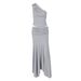 Women's off Shoulder Crop Top High Waisted Pleated Skirt Two Piece Set Slim Fitting_ecoleips.com