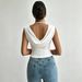 Summer New Swinging Neck Sleeveless T-shirt Waist Thin Versatile Short Top Women_ecoleips.com