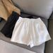 Suitable For All Seasons Korean Style New Casual Linen Wide-Leg Pants For Women Summer High-Waist Cotton-Linen White Design Sense Niche High-End_ecoleips.com