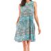 2025 Summer European And American Loose Casual Women's Floral Print Strap Dress Mid-Length Skirt 3D Digital Printing_ecoleips.com