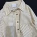Women's Clothing Early Spring Pinstripe Long Sleeved Shirt Tops For Women In Summer Thin Inner Wear Outer Wear POLO Collar Shirt Sunscreen Jacket_ecoleips.com