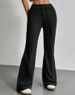 Autumn And Winter New Solid Color Drawstring Women's Bell-bottoms Casual Fashion Dressing_ecoleips.com