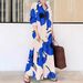 New Product Long Sleeved Printed Loose Elegant Dress_ecoleips.com