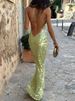 Fashion Sequined Long Party Dress For Women Sexy Female Sleeveless Backless Sling Maxi Dresses 2024 New Elegant Evening Vestidos_ecoleips.com