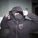 Women's Double Hooded Zip Up Cardigan Sweatshirt Windproof High Street Jacket Couple Style Streetwear Brand Print_ecoleips.com