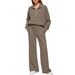 Premium Zip-Up Tracksuit Set For Women - Oversized Hoodie & Wide-Leg Joggers (3XL Plus Size, 10 Trend Colors, Breathable Poly-Spandex Blend)_ecoleips.com
