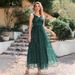 Women’s Clothing Spring New V Neck Sleeveless Suspender Dress Slim Midi Dress_ecoleips.com