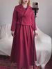 Women's Autumn Clothes Temperament Suit Cardigan Jacket Two-Piece Set Long Skirt Skirt Skirt_ecoleips.com