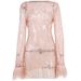 Sheer Mesh Party Dress With Glitter Threads – Sleeveless Bodycon Mini Dress For Night Out (Black/Pink/White)_ecoleips.com