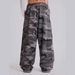 American Street Retro Camouflage Print Edge Loose Straight Casual Trousers Sweatpants Women And Men Spring And Summer_ecoleips.com