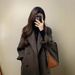 Melard Fashion High-End Wool Coat For Women, Autumn And Winter Thickened Over-the-Knee Mid-Length Korean Style Woolen_ecoleips.com