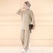 Verve Muslim Women's Casual Knit Wide-Leg Pants Set_ecoleips.com