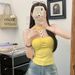 Summer New Arrival Pure Desire Women's Halter Neck Diamond Chain Vest Slimming One Piece With Bra Pads Outerwear Top_ecoleips.com